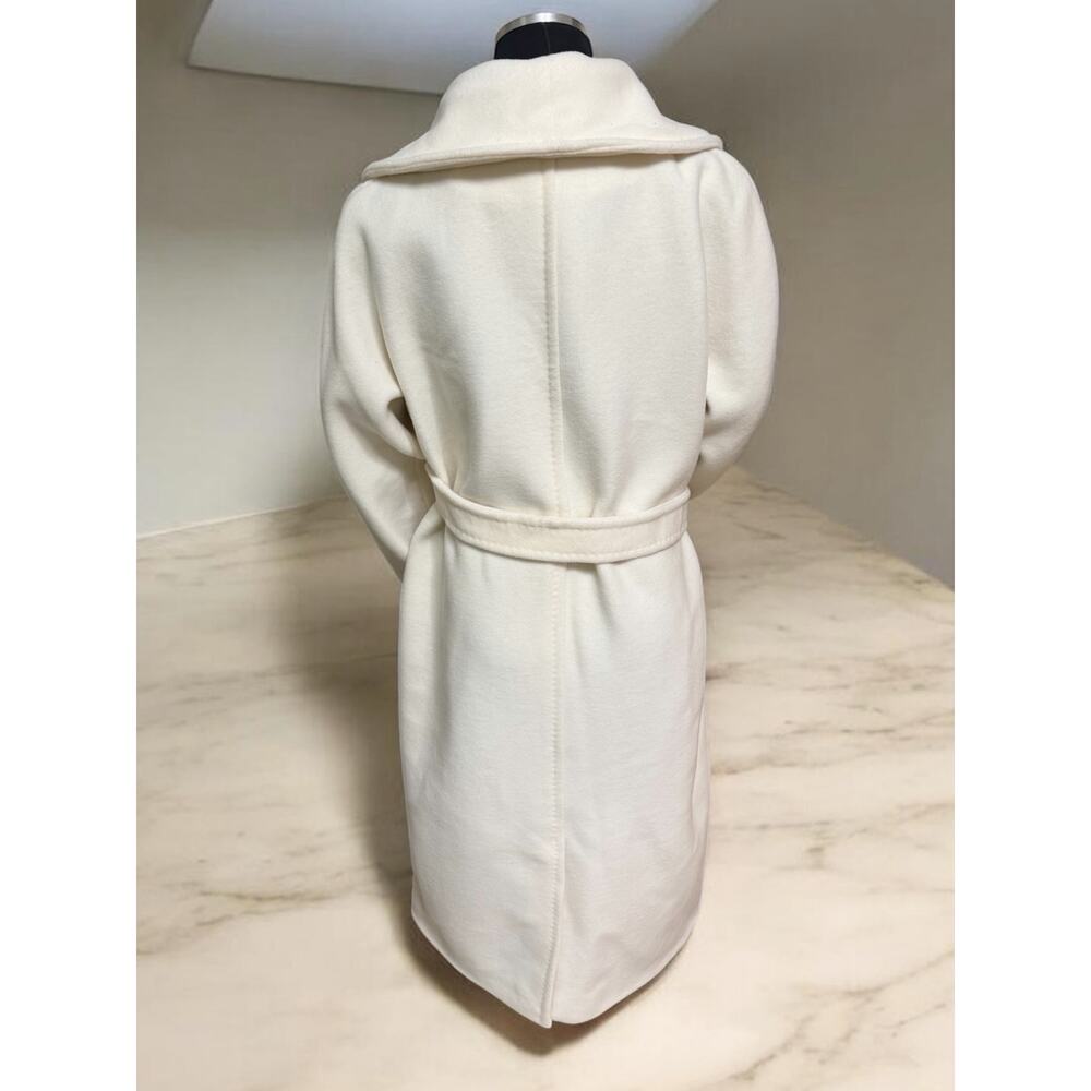 NWT Santinni London “Hepburn” Italian Virgin Wool & Cashmere Coat Size L - Picture 3 of 16